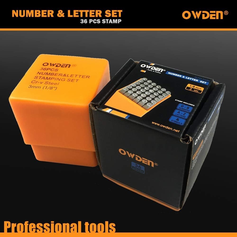 Professional Stamping Tool Set, 36Pcs with Clear Strokes and Easy Storage Case