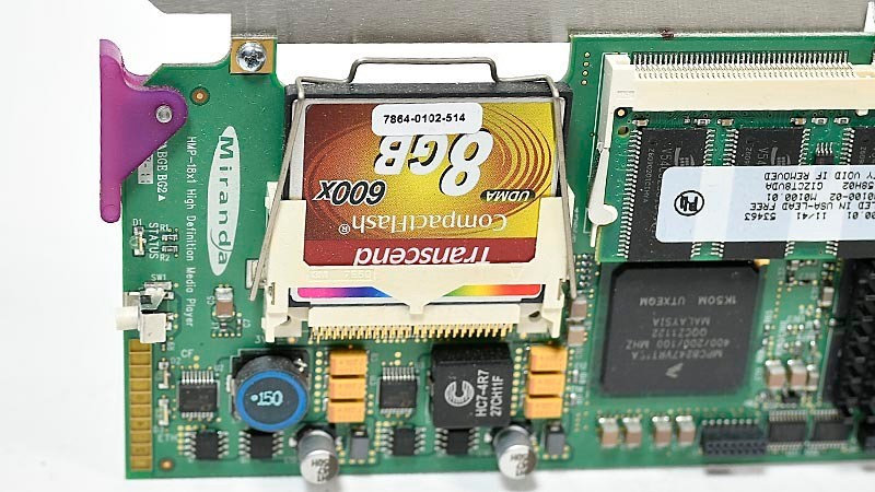 Miranda HMP-1801 HD/SD Solid-State Media Server/Player Board Densite +3SRP 3RU