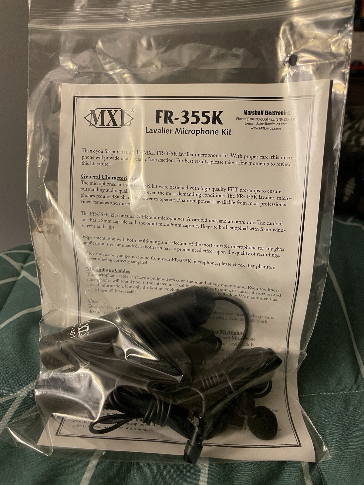 MXL FR-355K Lavalier Microphone Kit