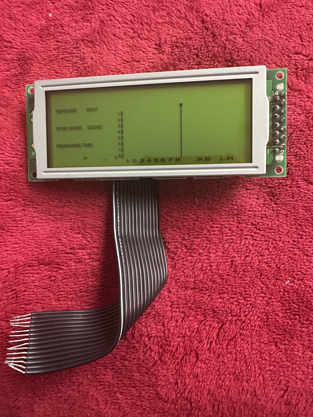 Roland VS-880 EX Display Board With Chassis And Ribbon Cable