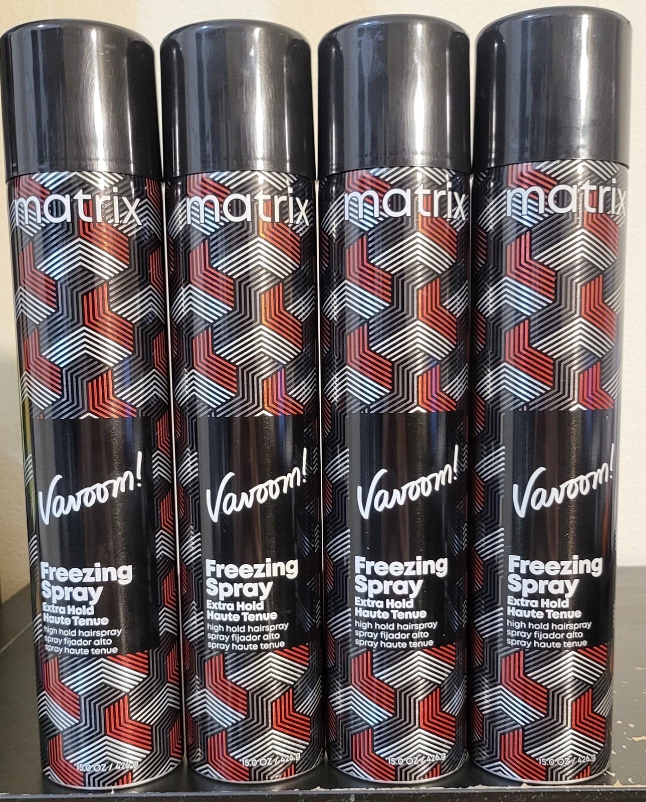 Matrix Vavoom Freezing Spray Extra Hold 15 fl oz,Pack of 4