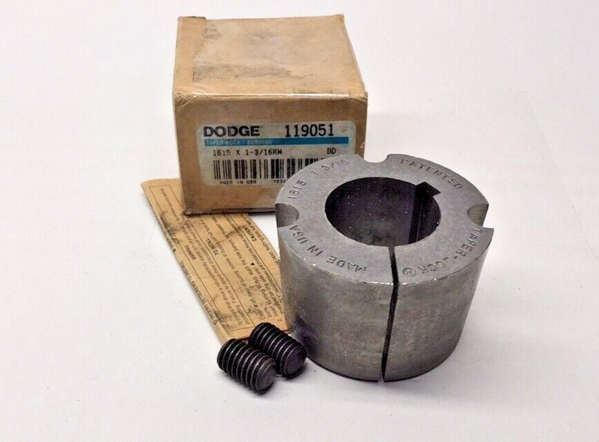 Dodge 119051 Taper Lock Bushing 1615 1-3/16 (1.1875) bore with KW