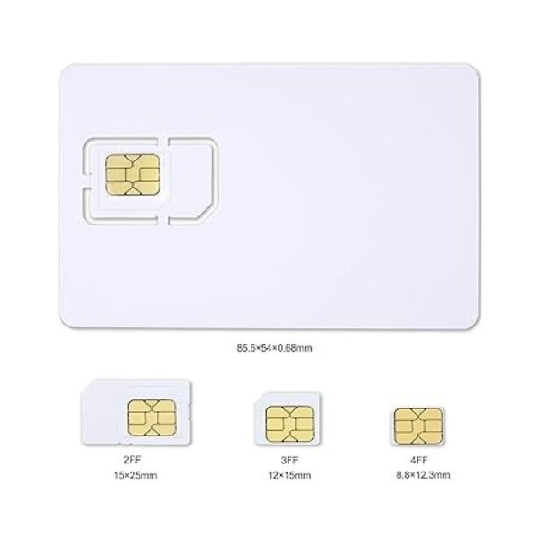 Programmable Blank Sim Card (LTE/USIM/4G/WCDMA/GSM/2FF/3FF/4FF