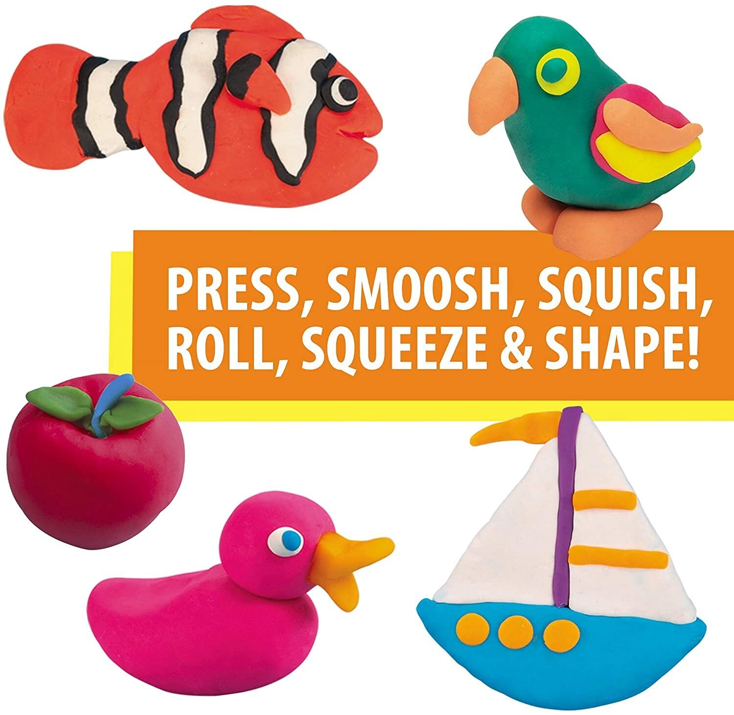 Play-Doh Bulk 10-Pack Case of Assorted Colors Christmas Stocking Stuffers #C8