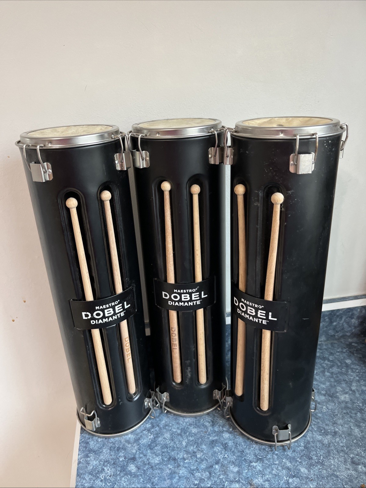 Maestro Dobel Diamante Set Of 3 Tequila Limited Edition Drum Set Gift Box