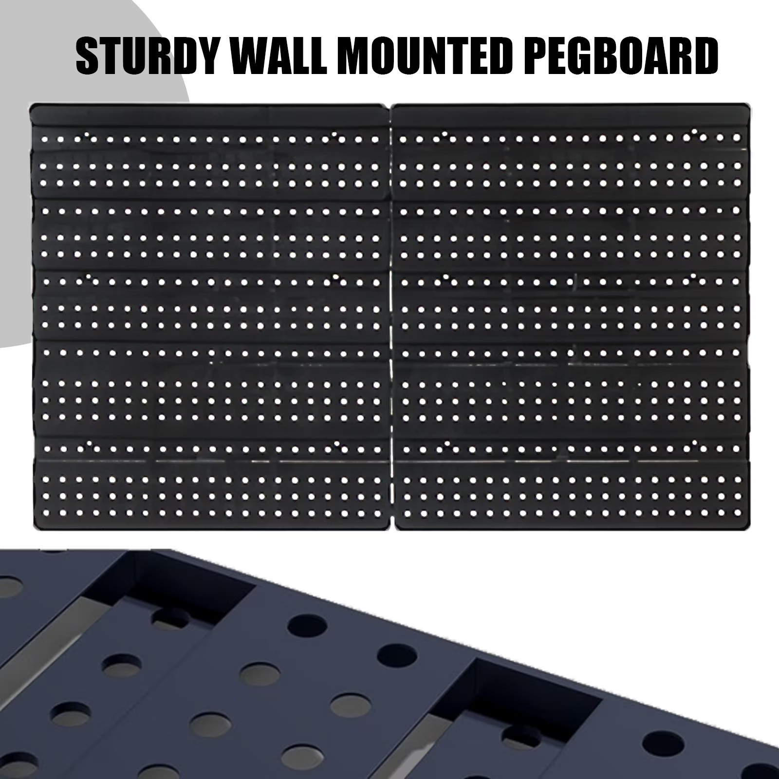 Wall-Mounted Storage Rack System with Bins and Brackets - 60 Pcs Heavy Duty Gara
