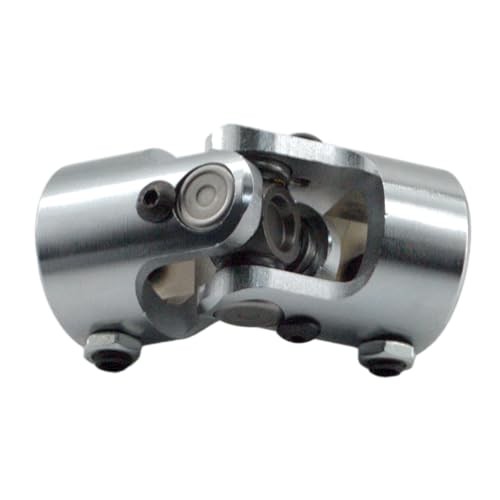 1" DD x 1" DD Steering Universal U-Joint Black Single U Joint Coupler Shaft