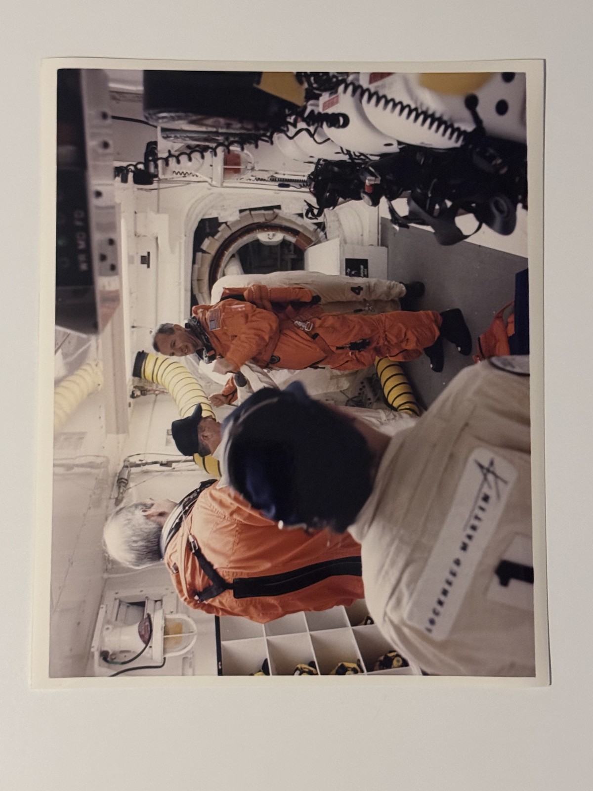NASA STS-72 Brian Duffy Enters White Room Press Photo