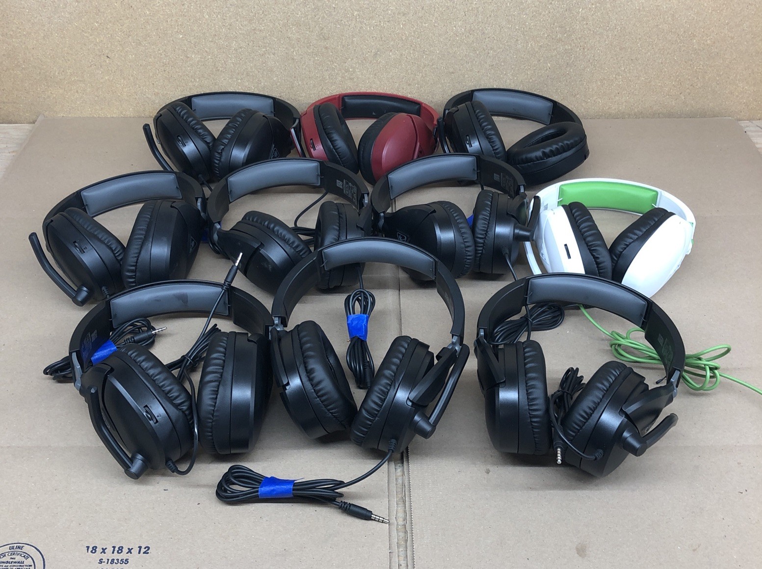 Turtle Beach Ear Force Recon Red 70P Wired Gaming Headset Tested   “Lot Of 10”