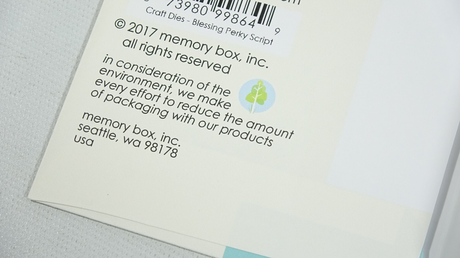 Memory Box Set of 2 Blessing And Blessed Perky Script Dies
