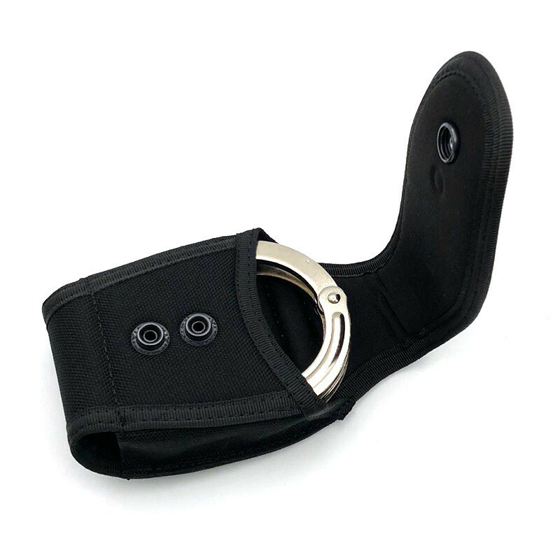 Tactical Heavy Duty Handcuff Case Pouch Single Snap Belt Loop Cuff Holder