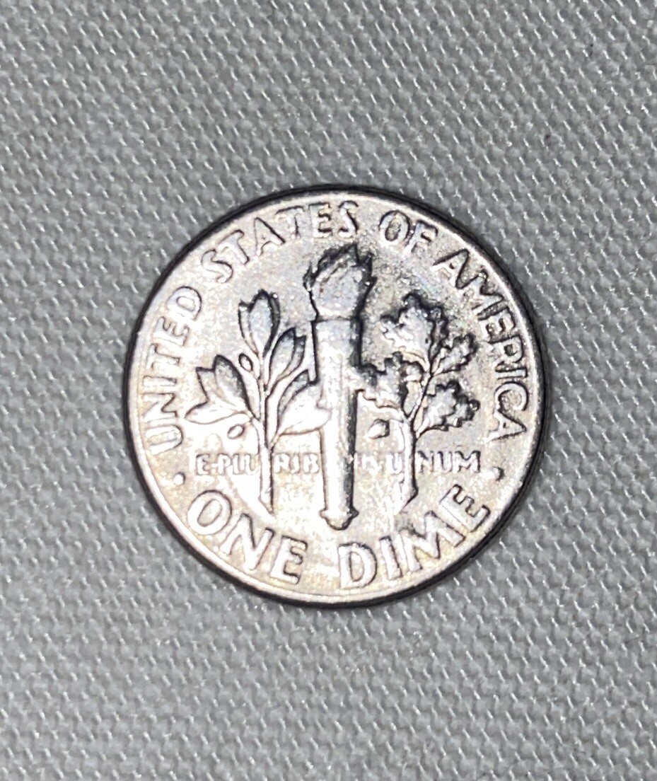 1976 Dime, Extra Leaf, Missing Letter Obverse Error, DD Reverse
