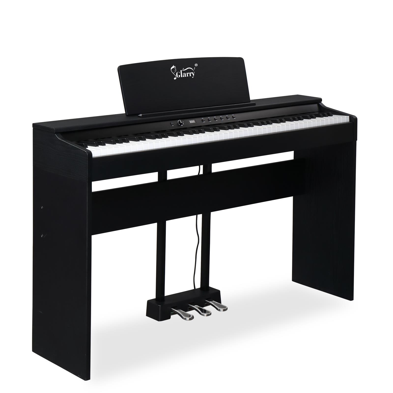 Glary Digital Piano Electric Keyboard 88 Key Full Weighted With Pedals