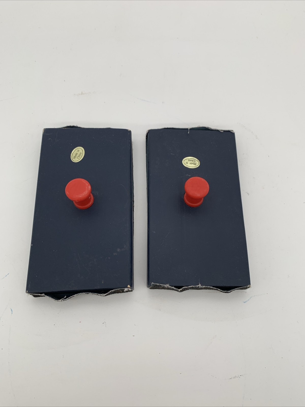 1 Pair Rhythm Band Wood Sand Block Hand Percussion Blocks Instrument w/ Knob
