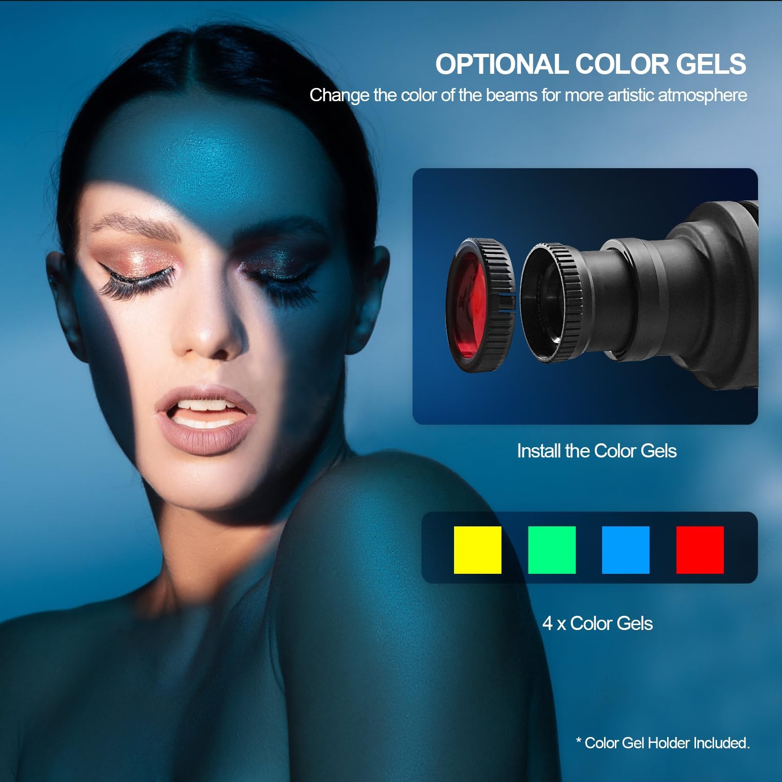 WELLMAKING S-80LED Bowens Mount Optical Snoot Designed Exclusively for Black
