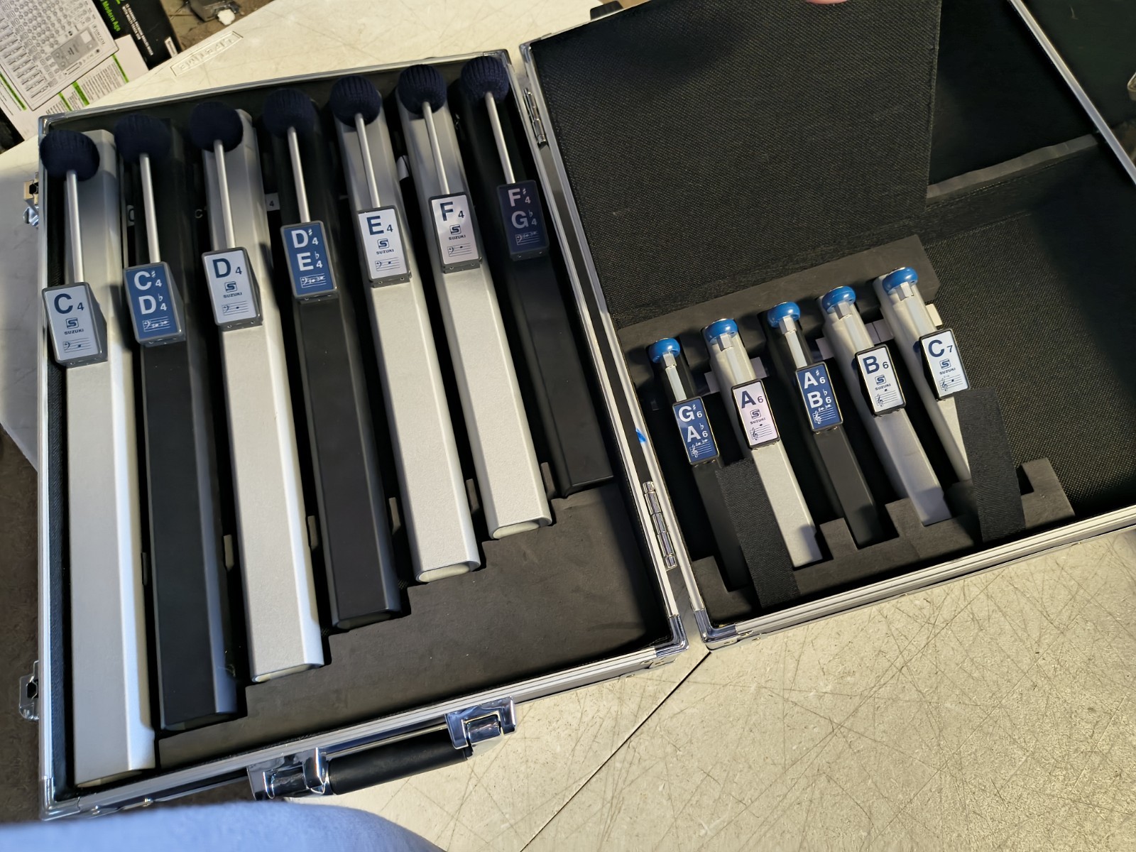 Suzuki Chromatic ToneChime Hand Set HB-12A 12-Note 3rd Octave Add-On set