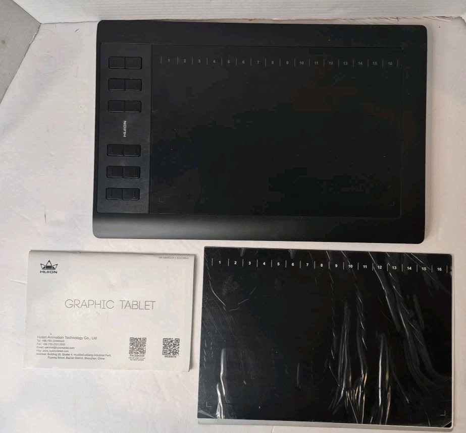 Huion 1060PLUS 8192 Graphic Drawing Pen Tablet 12 Key No Cords
