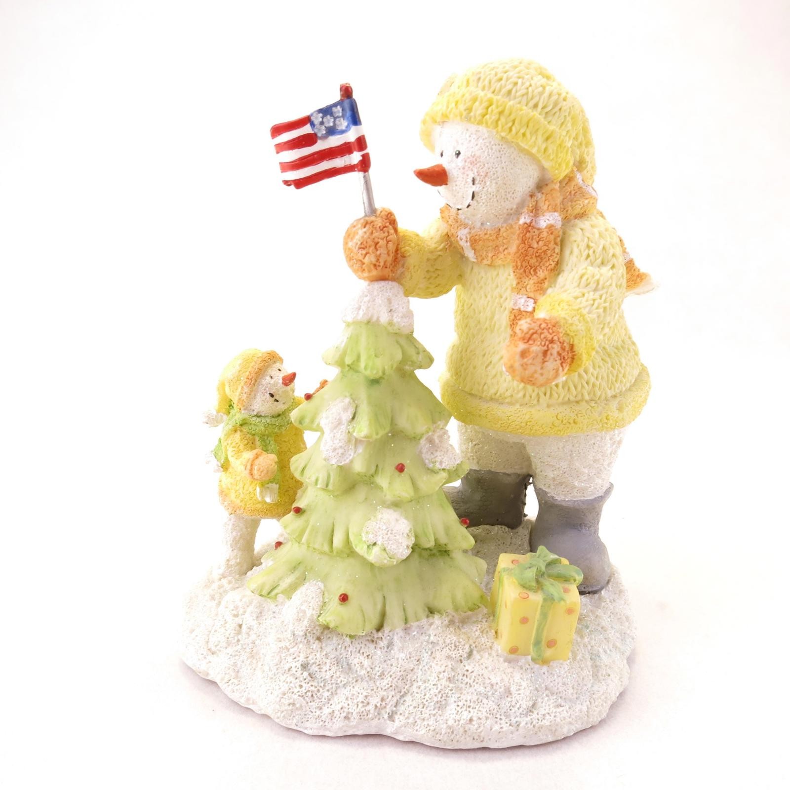 Ice Sculptures Americana Snowman Life liberty & the Pursuit of the Perfect Tree