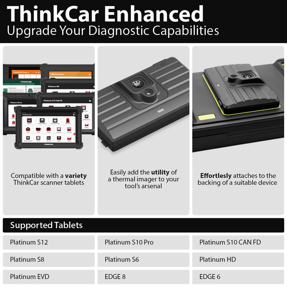 ThinkCar Thermal Imager Diagnostic Scanner Tool Attachment w/Live Temp Display