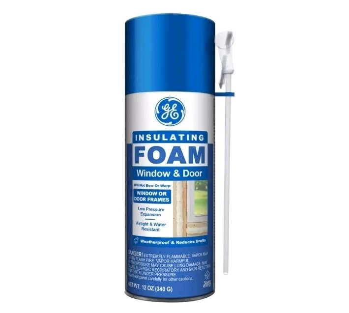 Lot of 12 GE Window & Door Insulating Foam 12 Oz Each