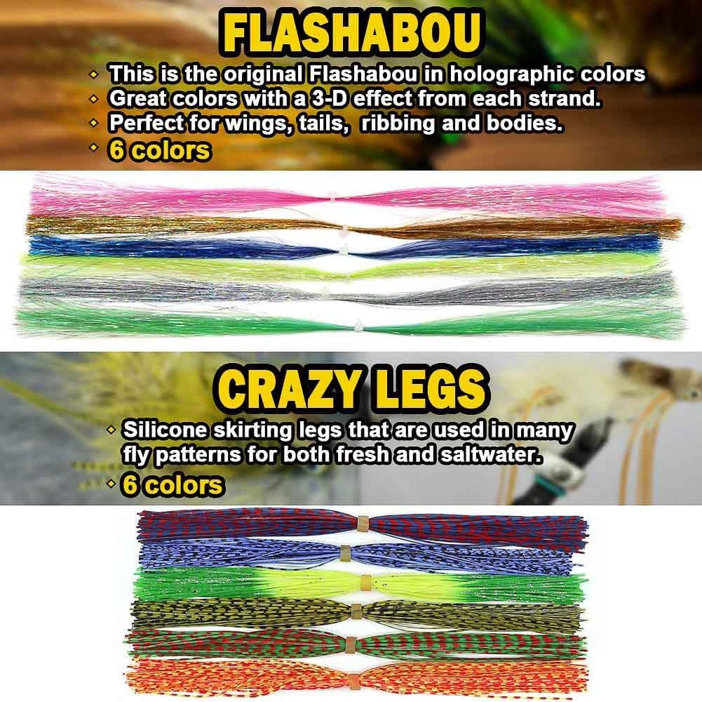 Fly Tying Starter Kit with Tools and Materials for Lure Building