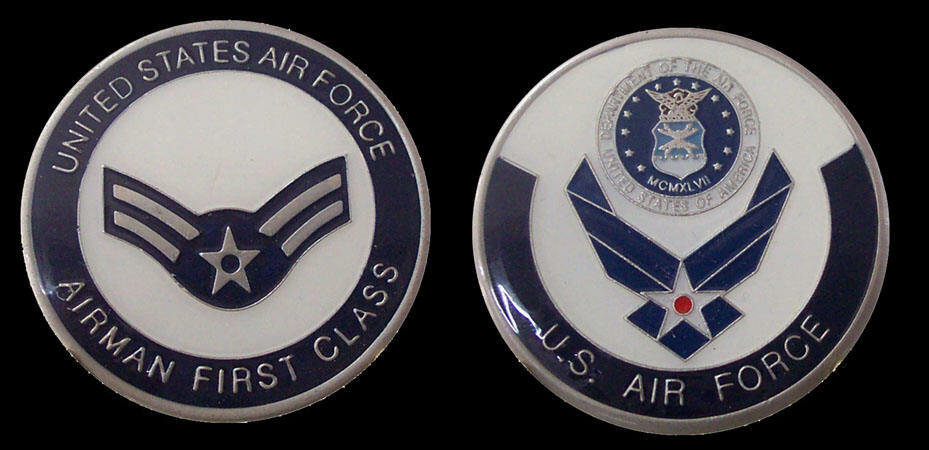 US AIR FORCE AIRMAN FIRST CLASS RANK CHALLENGE COIN MILITARY COINS