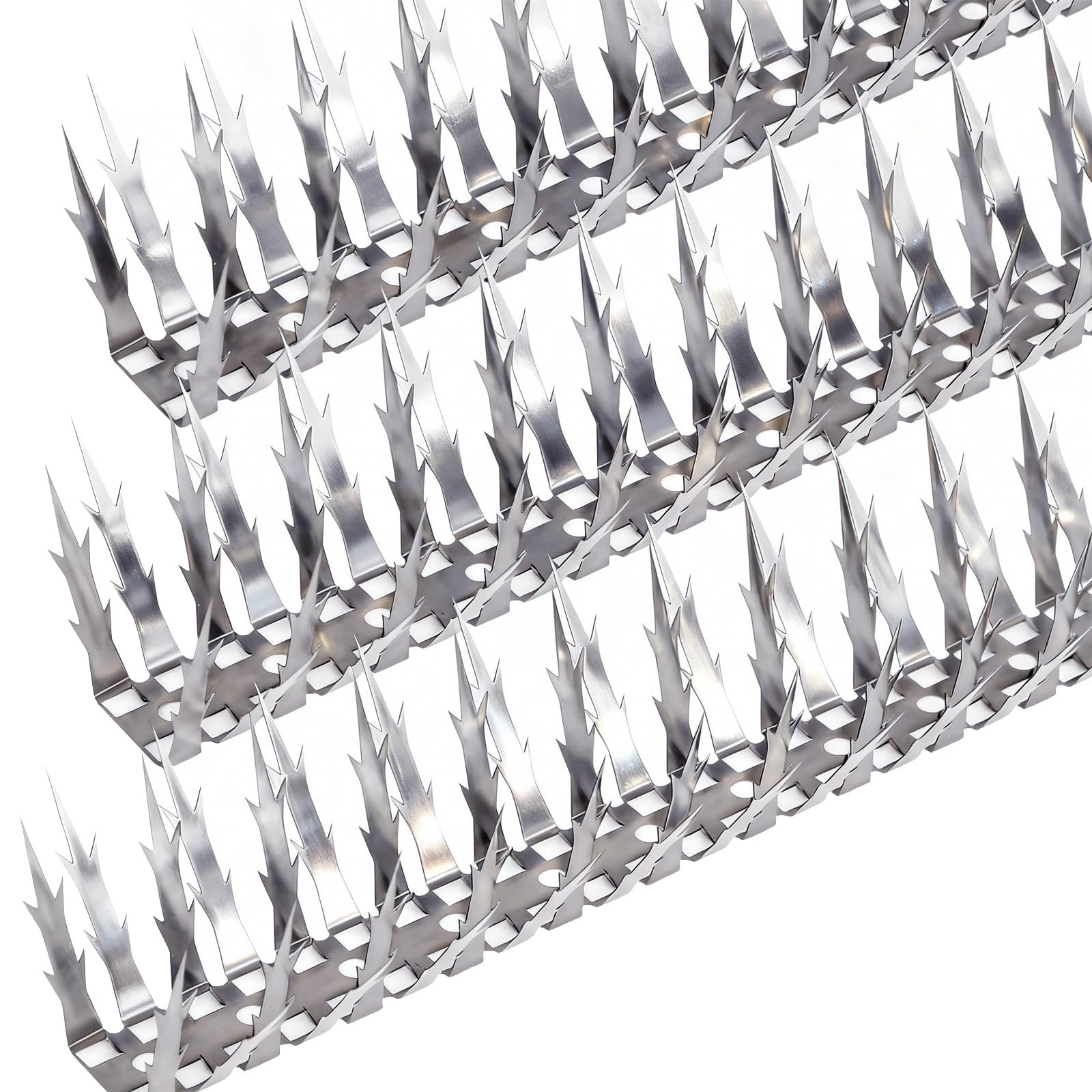 Bird Spikes, 40 FT Stainless Steel Bird Deterrent Spikes, Pigeon Spikes for O...