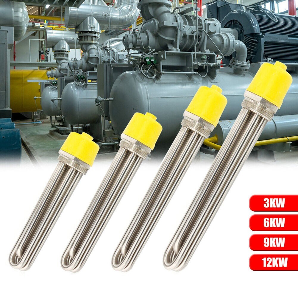380V Heating Tube for Water Tanks Solar and Air Energy 3 12KW Power Options