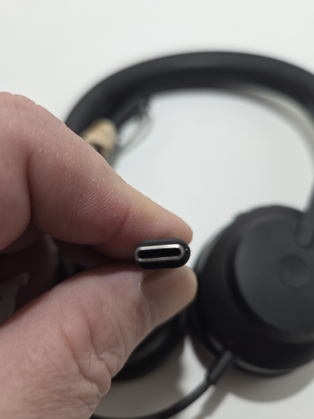 Jabra Evolve2 40?? USB-C Black Wired Headset Tested Works Read AS IS