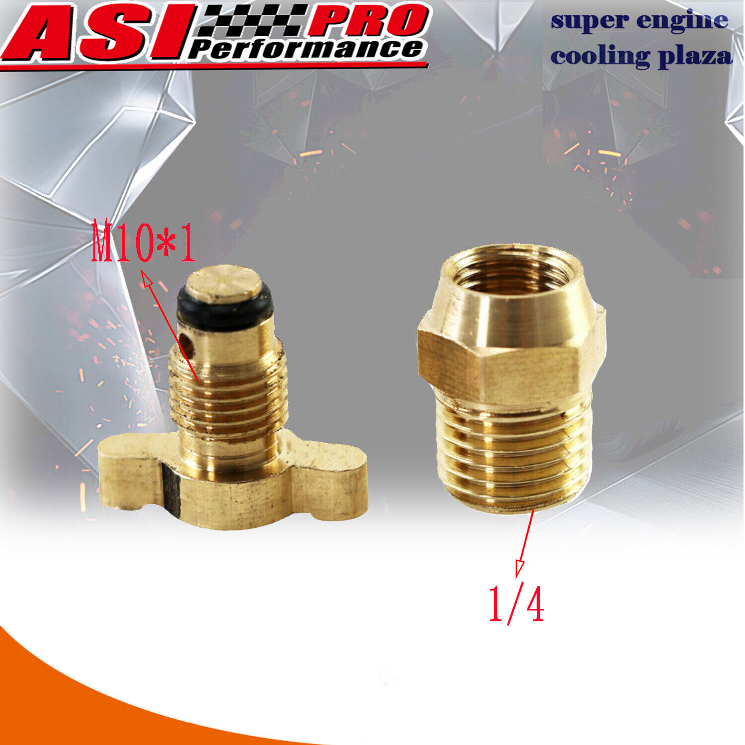 Brass Petcock Drain Plug Thread Fit For Radiator NPT 1/4-18 bsp 1/4"