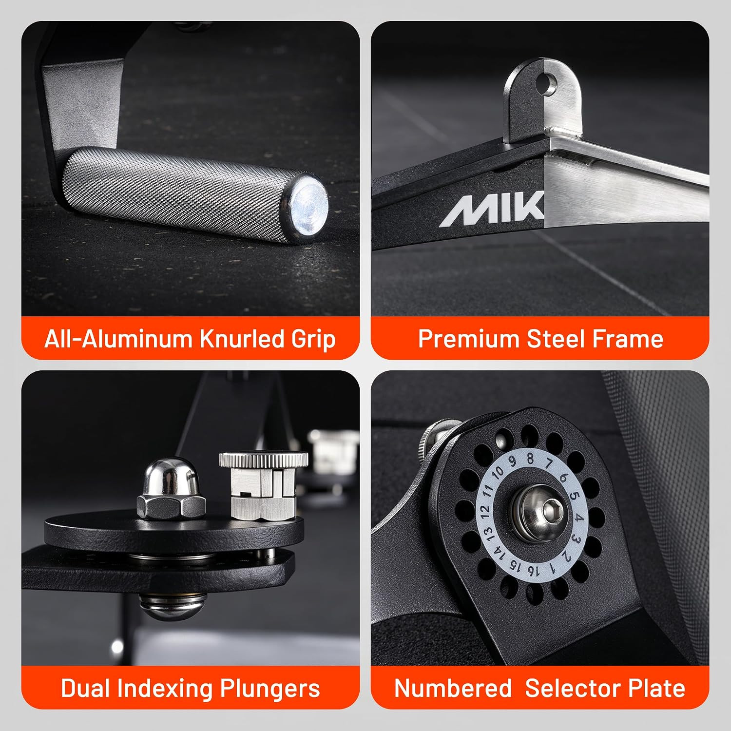 LAT Pull down Attachments with 360° Rotating Handles, LAT Pull down Bar