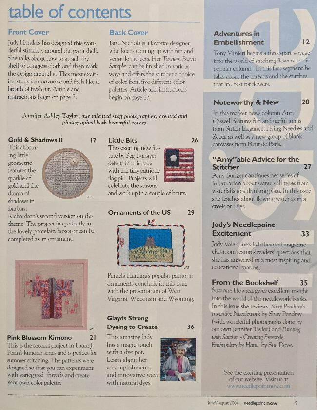 Needlepoint Now Magazine - You Choose