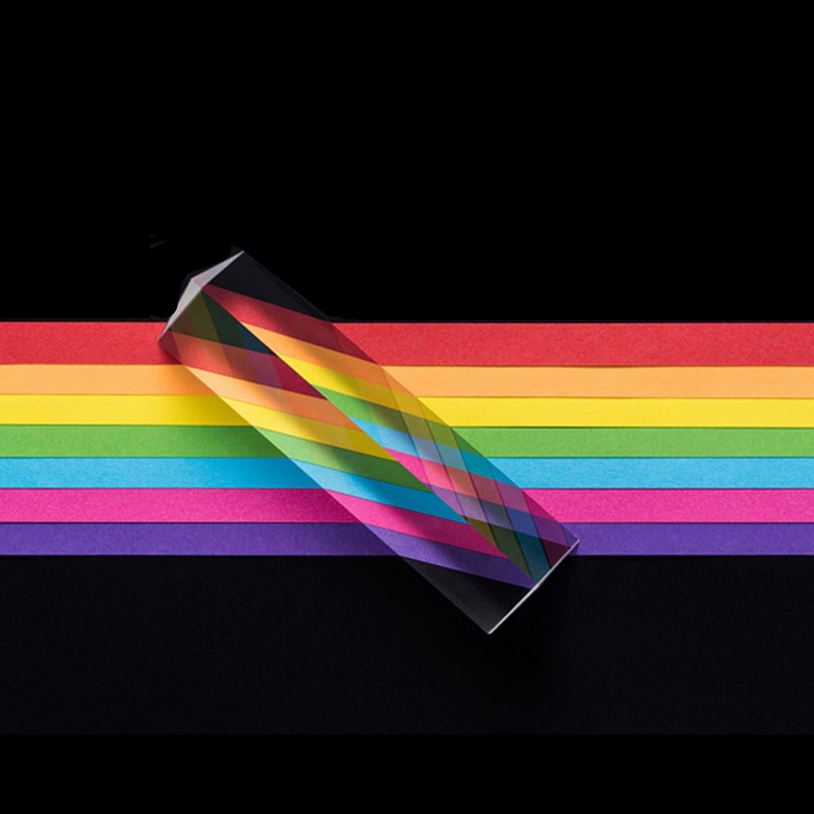 30mm Optical Glass Triangular Prism Triple Prism for Teaching Photography F8B0