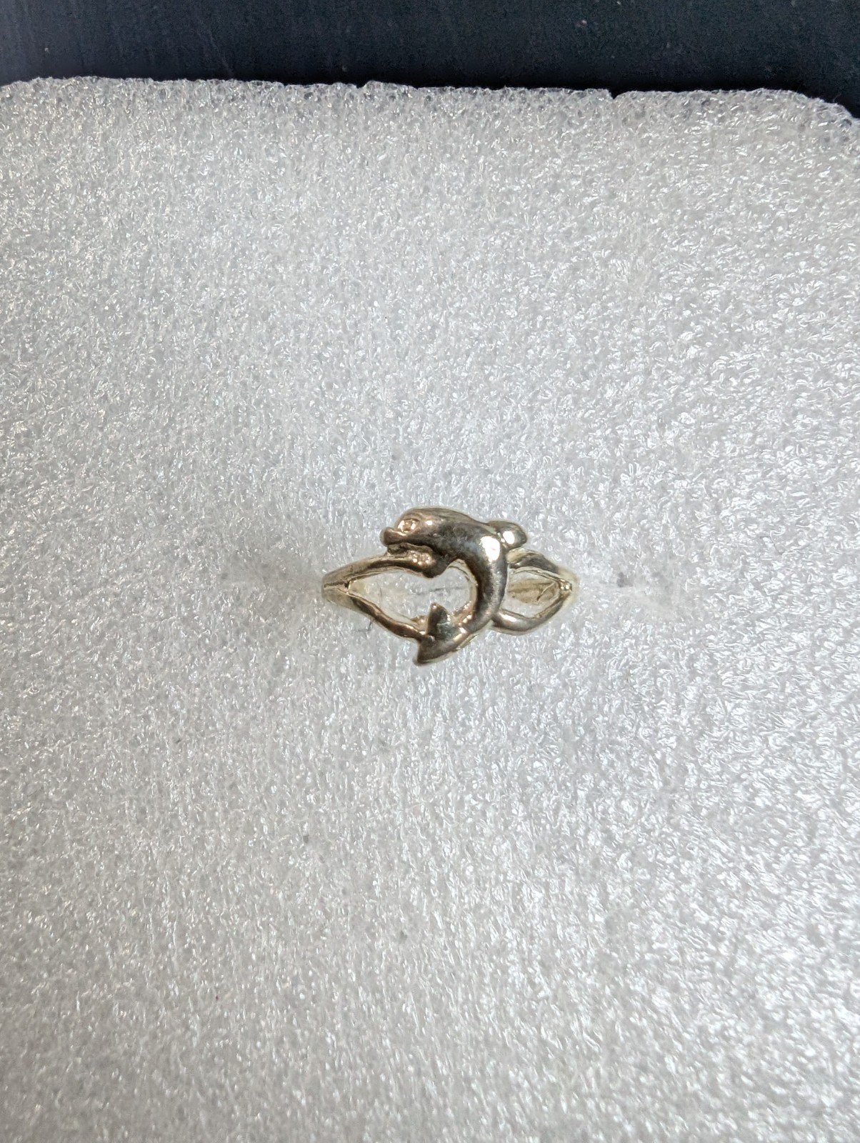 Dolphin Dainty sterling silver toe ring adjustable DAD662