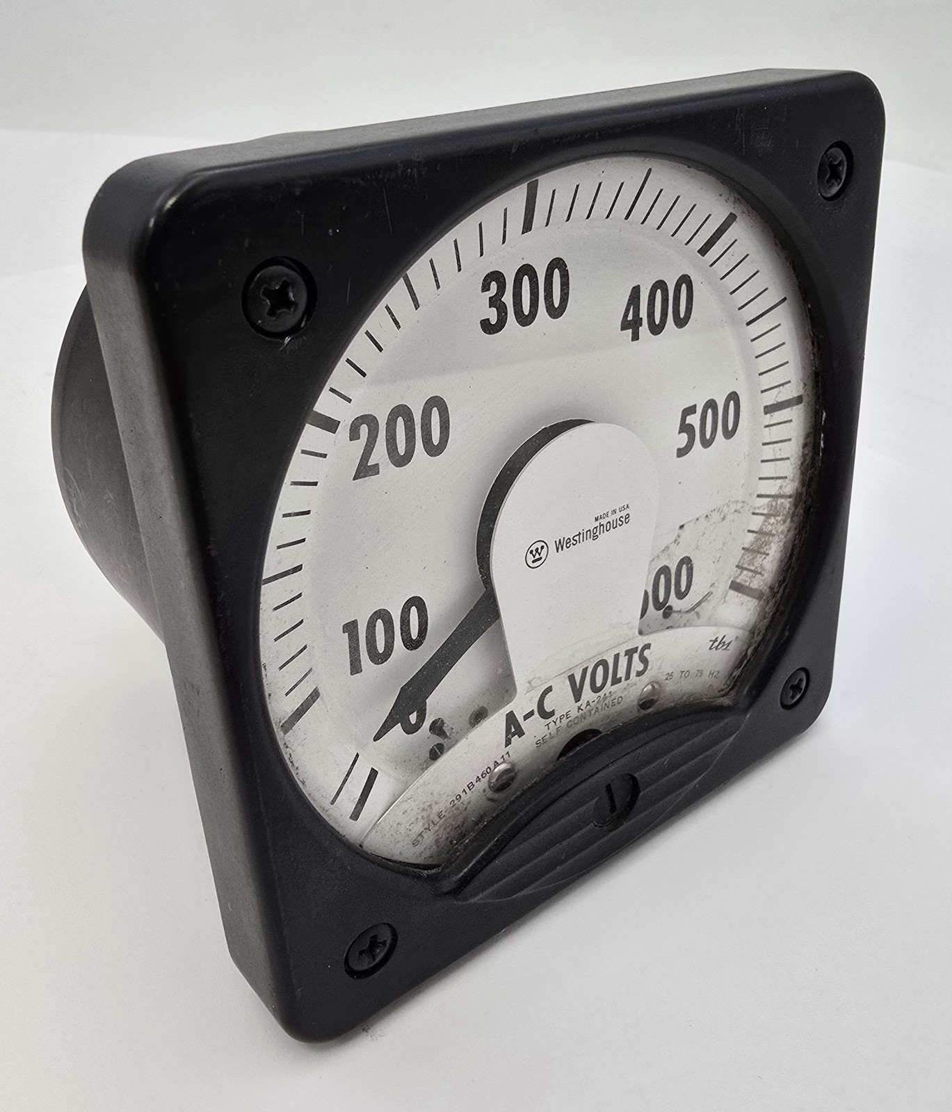 Westinghouse KA-241 Analog AC Voltmeter 0-600V 25-75Hz Made In USA