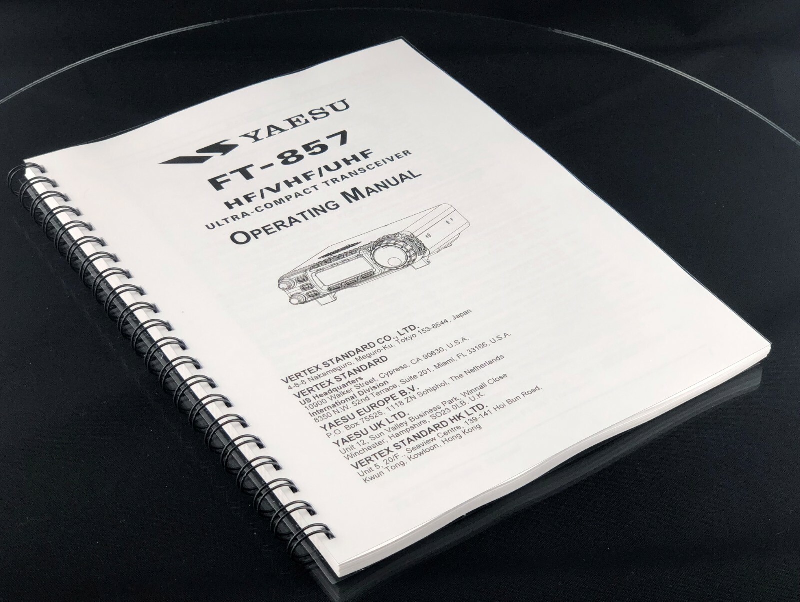 Yaesu FT-857 Transceiver Instruction Manual Operating Guide Coil Bound