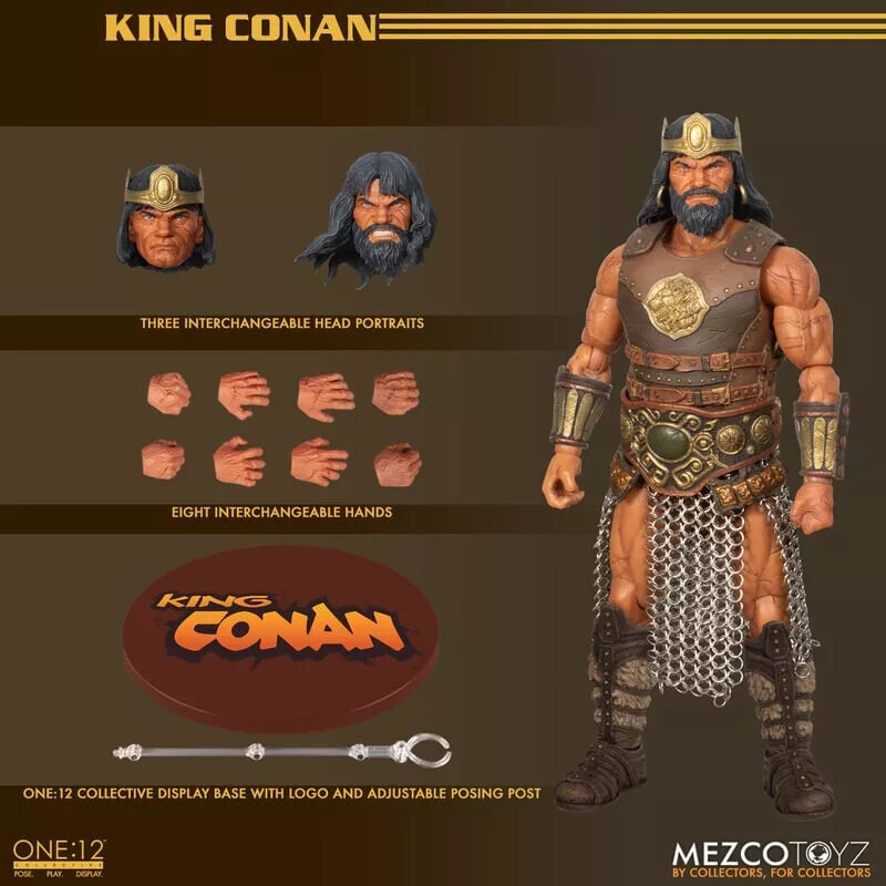 NEW Mezco Toyz Conan the Barbarian King Conan One:12 Collective Action Figure