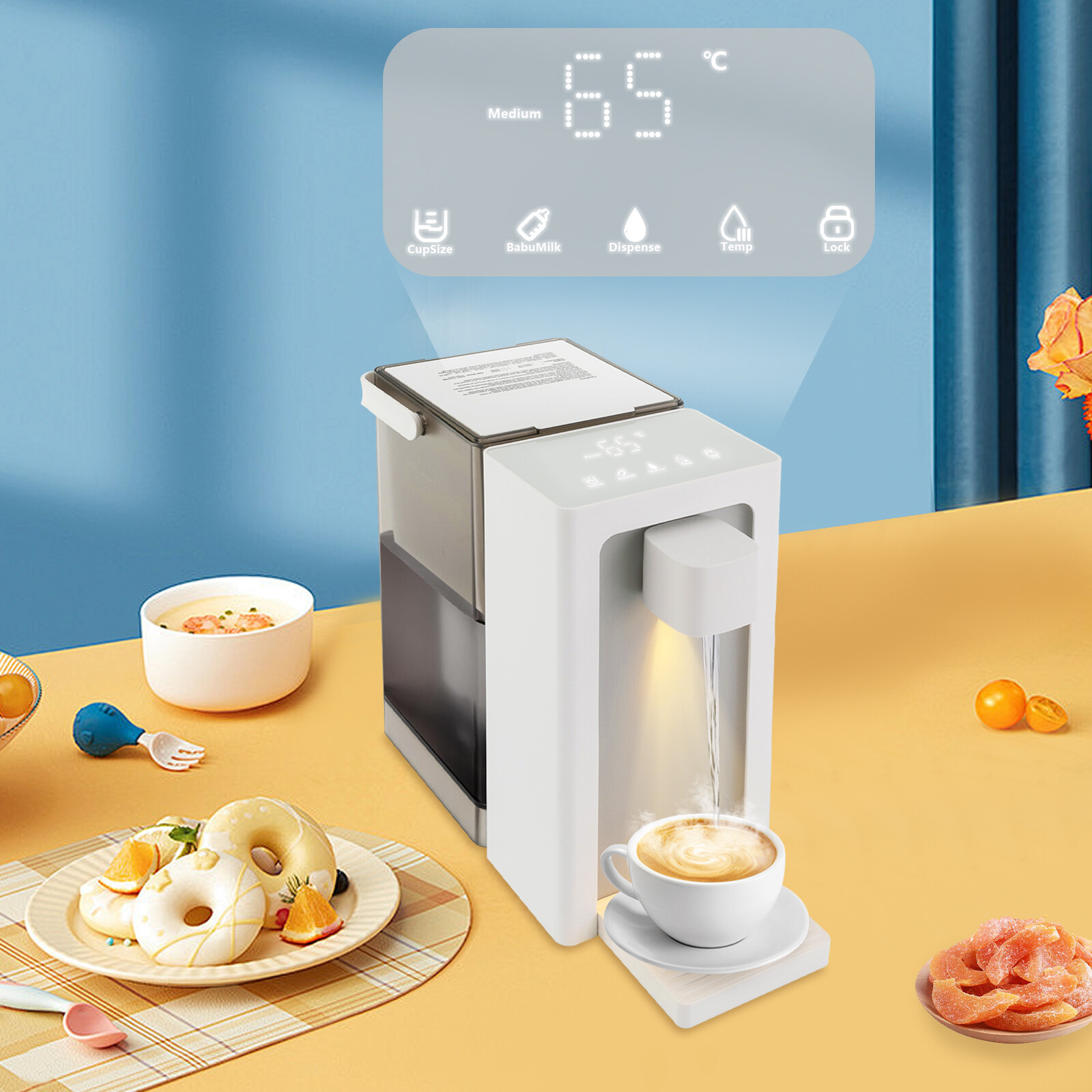 Instant Hot Water Filter Dispenser, Countertop Water Filter System
