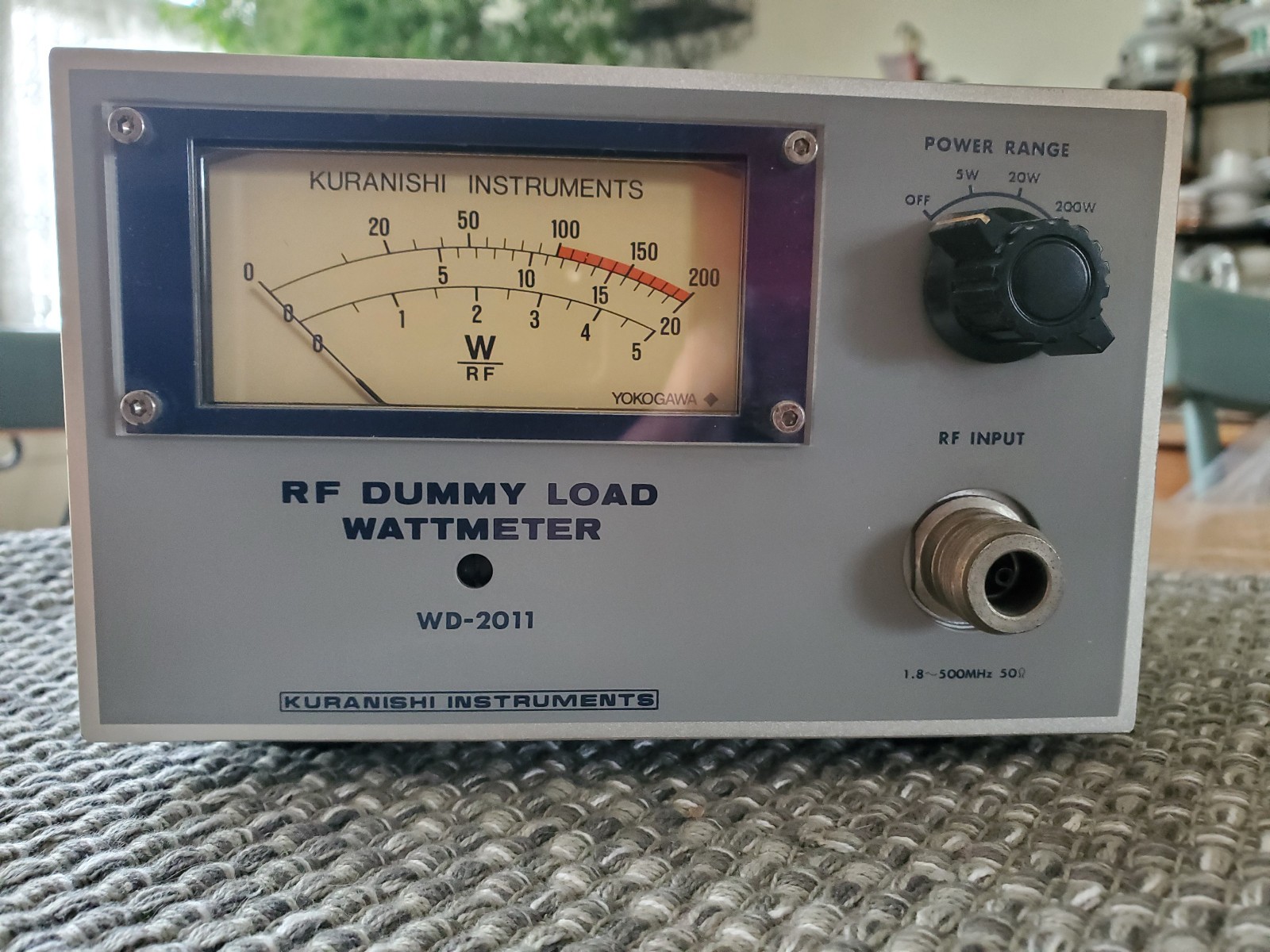 Kuranishi RF Dumy Load WATTMETER  WD-2011  5/20/200 watts  Clean READ Used