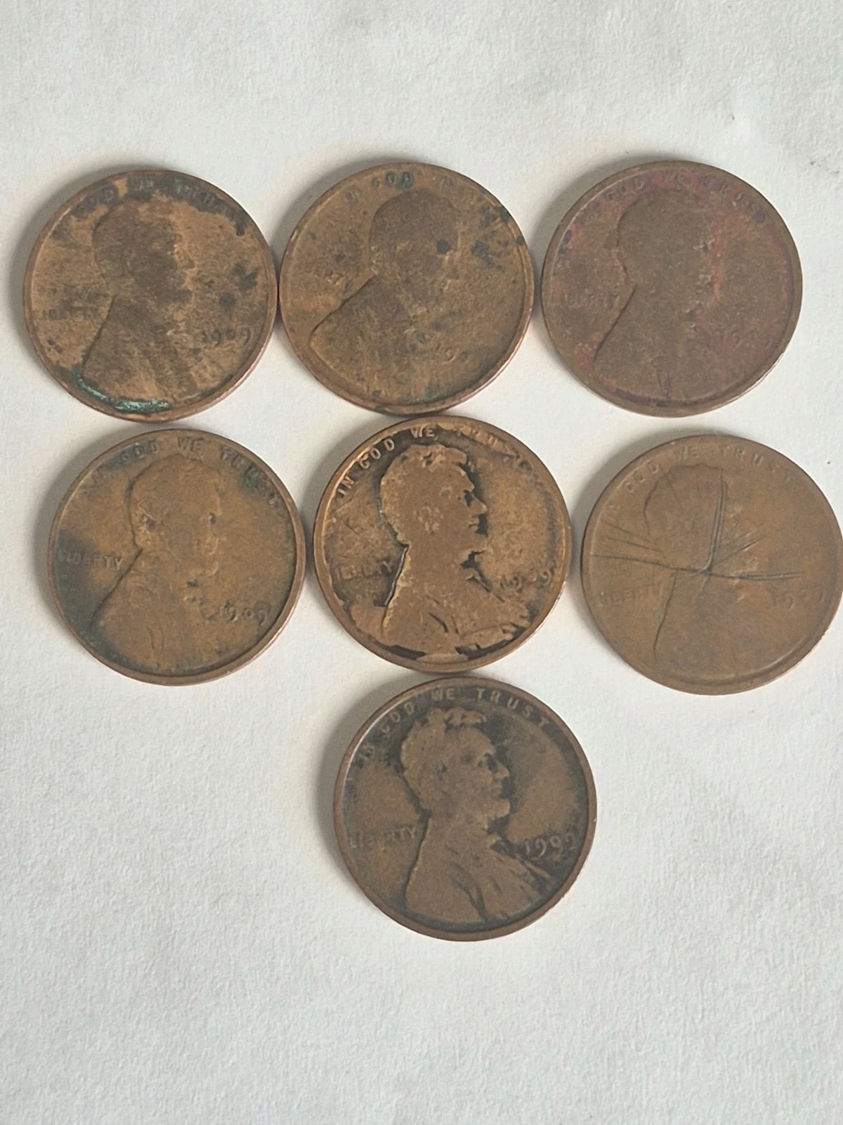 1909 LINCOLN WHEAT CENT, PENNY  FIRST YEAR OF ISSUE. LG.  LOT #1 50 100 500 1000