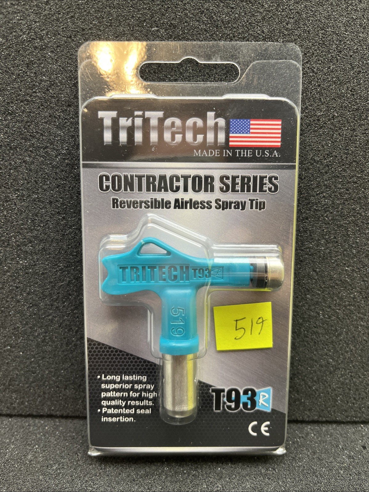 TriTech T93R Airless Spray Tip 519 New Sealed