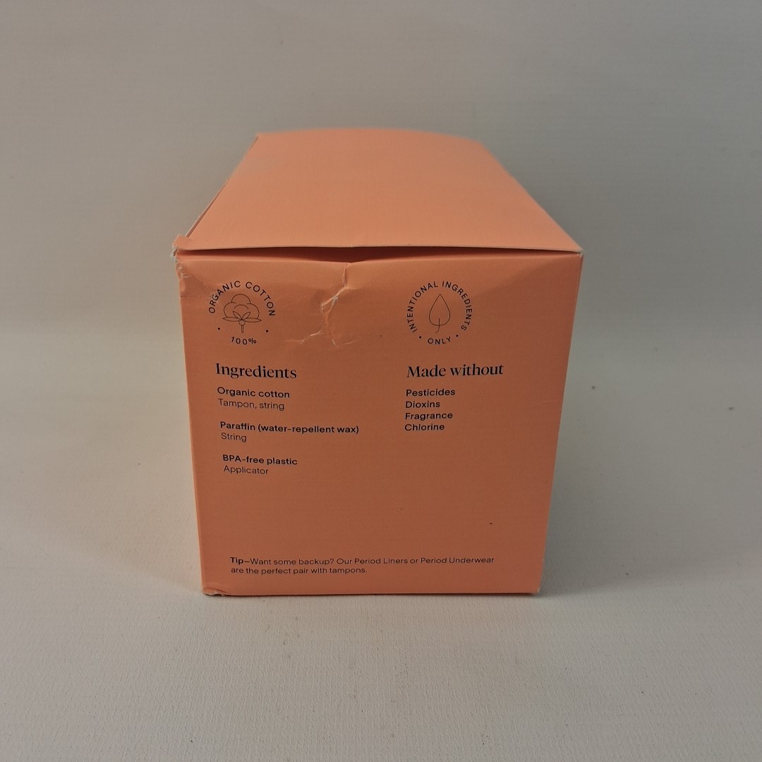 Cora Compact Applicator Tampons, 100% Organic Cotton, 32 ct.
