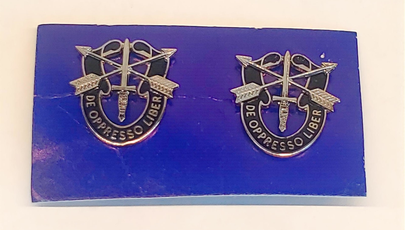 Vietnam War US Army Special Forces DUI G‑23 “De Oppresso Liber” Clutch Back