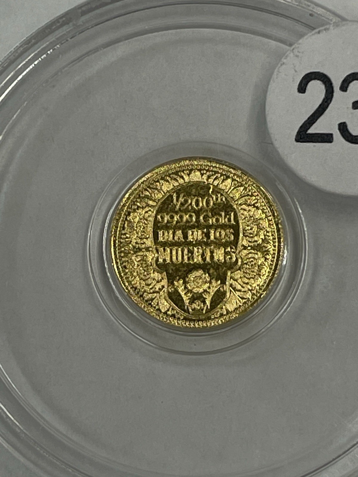 2023 1/200TH oz .999 Fine Gold Mexican Dia