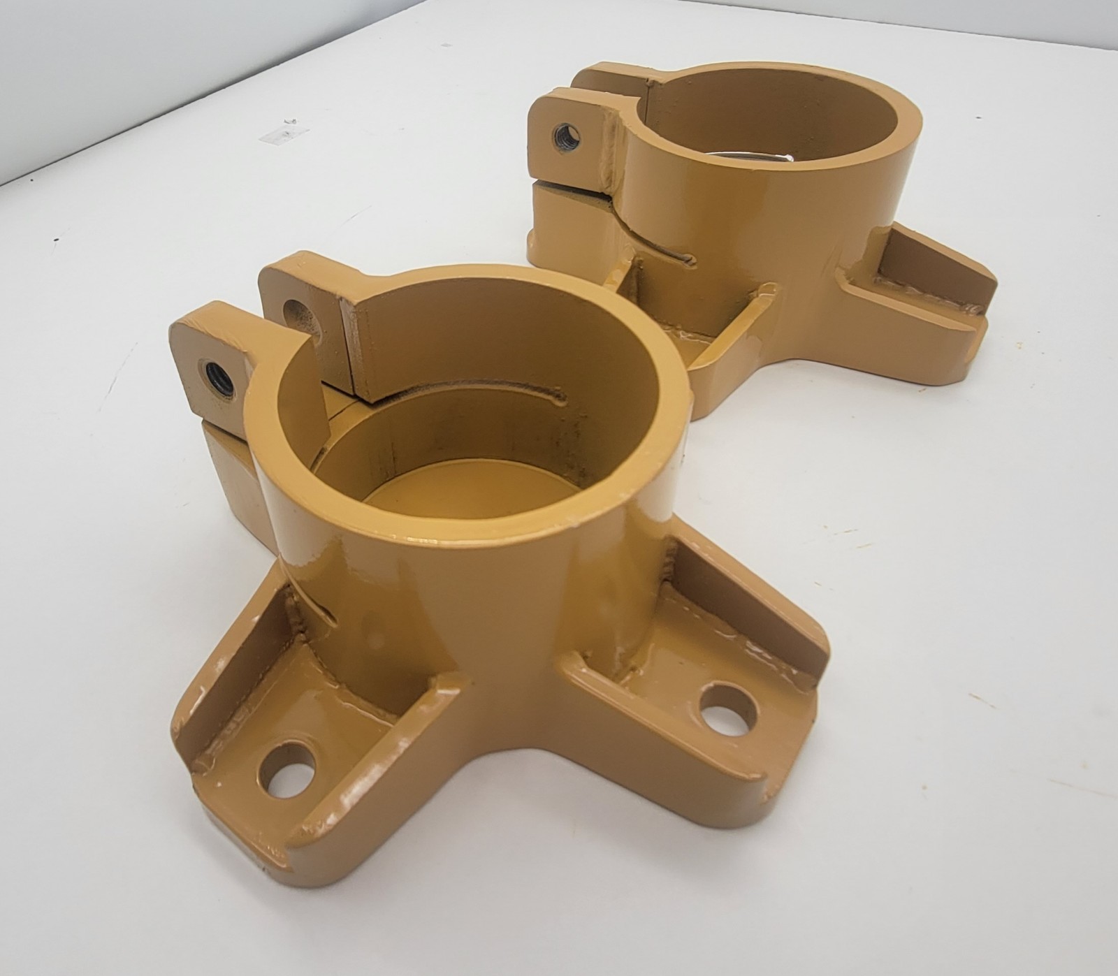 Kit Of 2 Trimble MS972 MS975 MS976 Cat Yellow Mast Bracket Mount