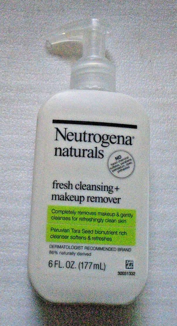 Neutrogena Naturals Fresh Cleansing + Makeup Remover, Cleans Skin, 6 oz