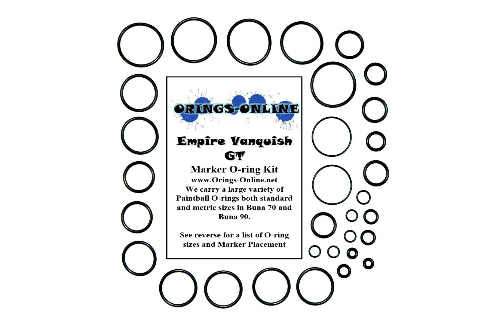 Empire Vanquish GT Paintball Marker O-ring Oring Kit x 4 rebuilds / kits