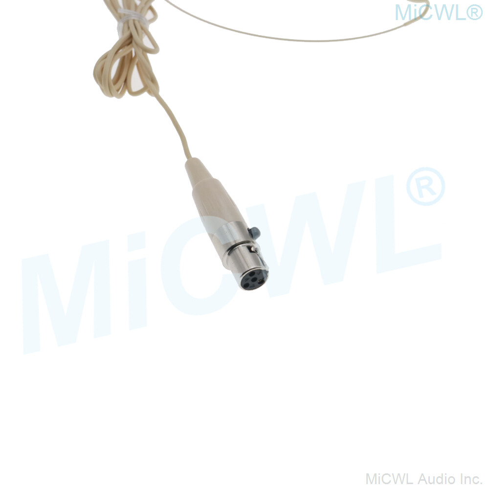Beige Headset Microphone For Electro Voice EV Wireless earset Microphones 4Pin