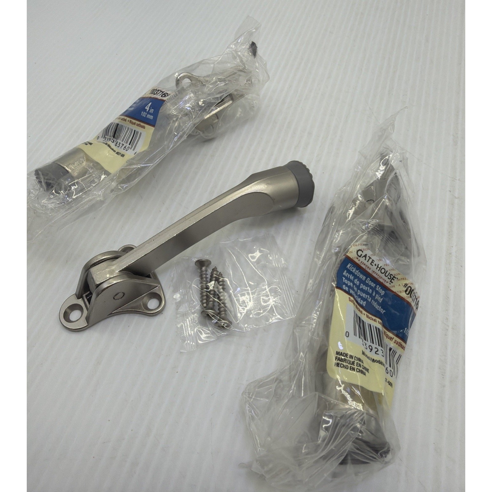 LOT Of 3 Gate House Kickdown Door Stops #0037168, 4” {155}