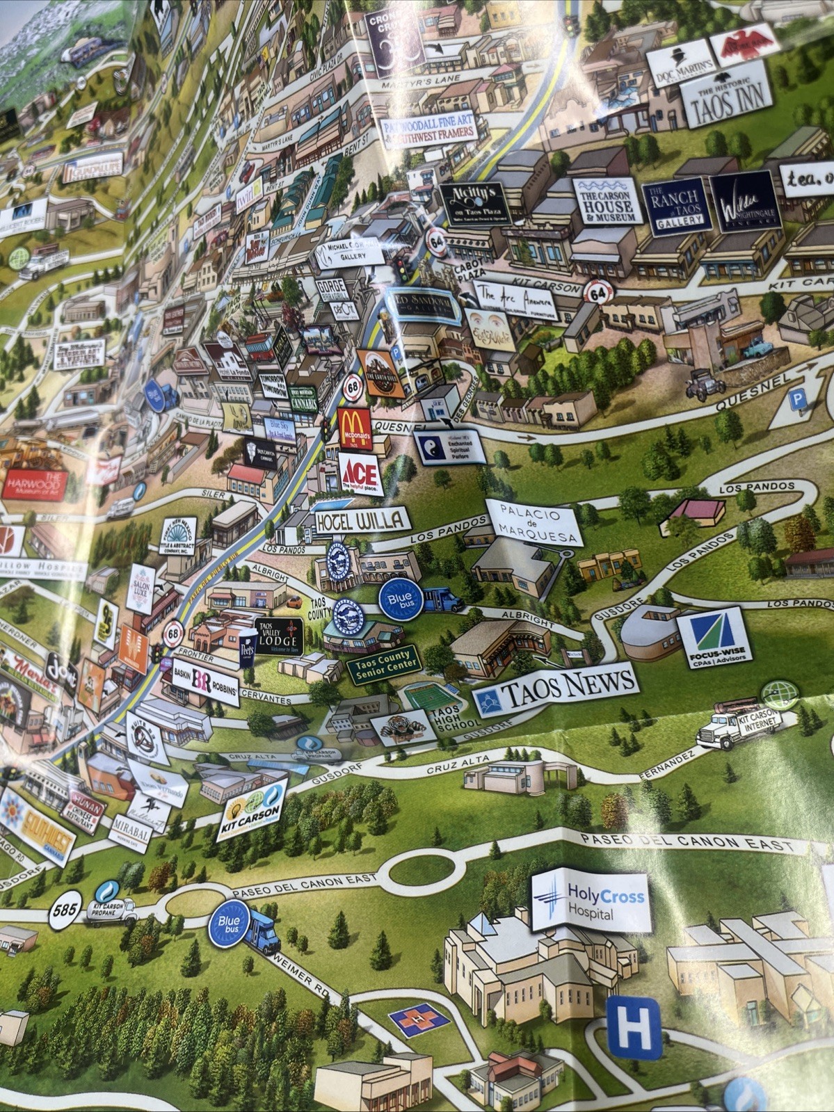 Taos & Area Map 2026